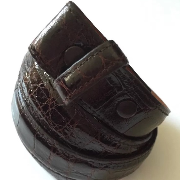 Brooks Brothers authentic alligator belt strap - Picture 3 of 8